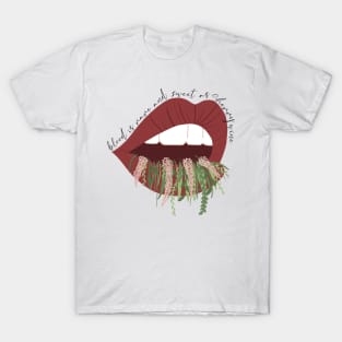 Cherry Wine Lips Lyrics Hozier T-Shirt